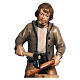 Bûcheron crèche Mahlknecht 9,5 cm bois peinte Val Gardena s2
