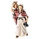 Woman with pitcher, painted wood character for Val Gardena Mahlknecht Nativity Scene of 12 cm s1