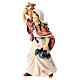 Woman with jug painted wood 12 cm Mahlknecht Val Gardena nativity s2