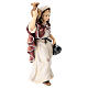Woman with jug painted wood 12 cm Mahlknecht Val Gardena nativity s3