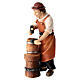 Barrel-maker, Mahlknecht Nativity Scene of 9.5 cm, painted wood of Val Gardena s3