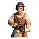 Bottaio 12 cm presepe legno dipinto Mahlknecht Val Gardena s2