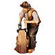 Spacca scandole 12 cm presepe legno dipinto Mahlknecht Val Gardena s3