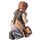 Niña de rodillas 9,5 cm belén madera pintada Mahlknecht Val Gardena s4