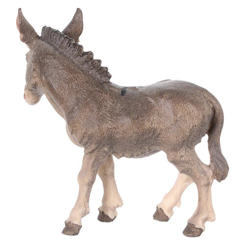 Osioł, 9,5 cm, malowane drewno, szopka Mahlknecht, Val Gardena 3