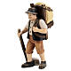 Man with cheese wheel on his back, Mahlknecht Nativity Scene of 12 cm, Val Gardena painted wood s2