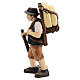 Man with cheese wheel on his back, Mahlknecht Nativity Scene of 12 cm, Val Gardena painted wood s4