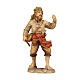 Elefant tramer, painted wood figurine, Val Gardena Mahlknecht Nativity Scene of 9.5 cm s1