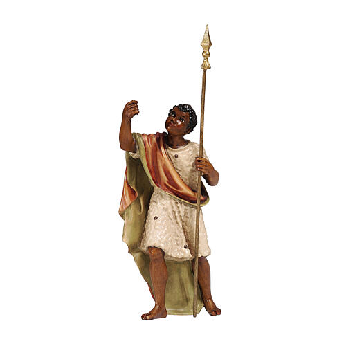 Poganiacz wielbłądów, drewno malowane, 12 cm szopka Mahlknecht, Val Gardena 1