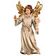 Ange annonciateur 9,5 cm crèche Mahlknecht bois peint Val Gardena s1
