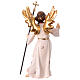 Angel showing the way, Val Gardena painted wood, 12 cm Mahlknecht Nativity Scene s4