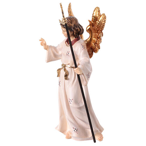 Anioł wskazujący, 12cm szopka bożonarodzeniowa, ręcznie malowane drewno, Mahlknecht, Val Gardena 2