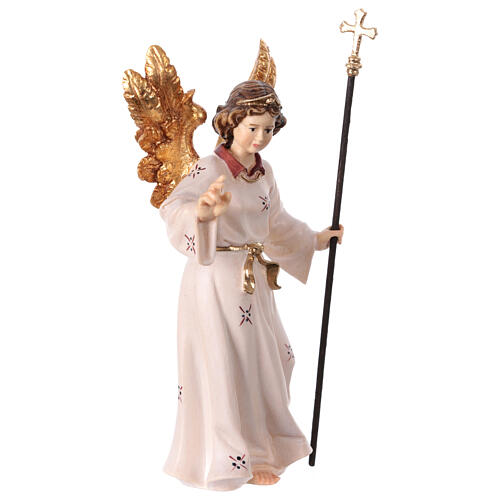 Anioł wskazujący, 12cm szopka bożonarodzeniowa, ręcznie malowane drewno, Mahlknecht, Val Gardena 3