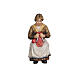 Grandma figurine Mahlknecht painted wood 12 cm Val Gardena nativity scene s1