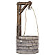Puits pour crèche Mahlknecht 12 cm bois peint Val Gardena s1