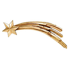 Estrella cometa 9,5 cm belén Mahlknecht madera pintada Val Gardena