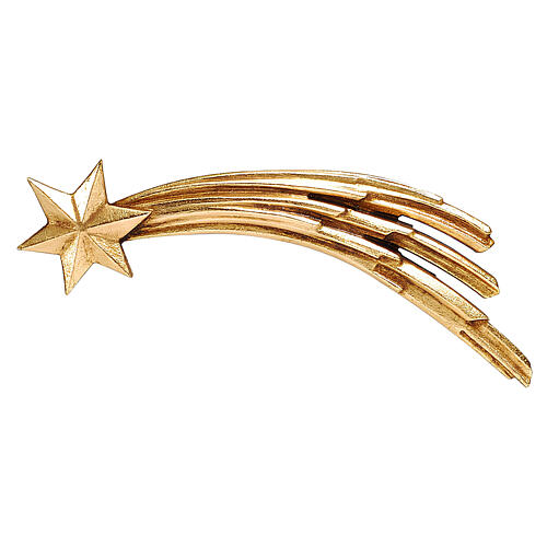 Estrella cometa Mahlknecht 12 cm belén madera pintada Val Gardena 1
