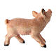 Standing piglet for 9.5 cm Mahlknecht Nativity Scene, Val Gardena painted wood s2