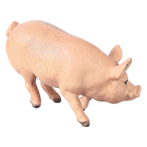 Schwein, "Mahlknecht Krippe", Holz, Grödnertal, für 12 cm Krippe 3