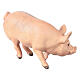 Porco madeira colorida 12 cm presépio Mahlknecht Val Gardena s3