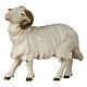 Ram facing left 9.5 cm Mahlknecht nativity scene painted wood Val Gardena s1
