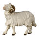Widder mit nach links gewandten Kopf, "Mahlknecht Krippe", Holz, Grödnertal, für 12 cm Krippe s1
