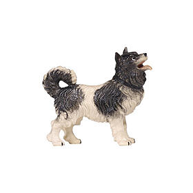 Cão madeira pintada presépio Mahlknecht 9,5 cm Val Gardena