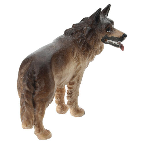 Perro pastor alemán belén Mahlknecht madera pintada 9,5 cm Val Gardena 2