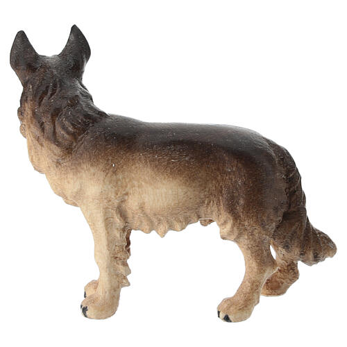 Perro pastor alemán belén Mahlknecht madera pintada 9,5 cm Val Gardena 4