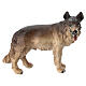 Cane pastore tedesco presepe Mahlknecht legno dipinto 9,5 cm Val Gardena s1