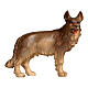 Perro pastor alemán madera pintada 12 cm belén Mahlknecht Val Gardena s1