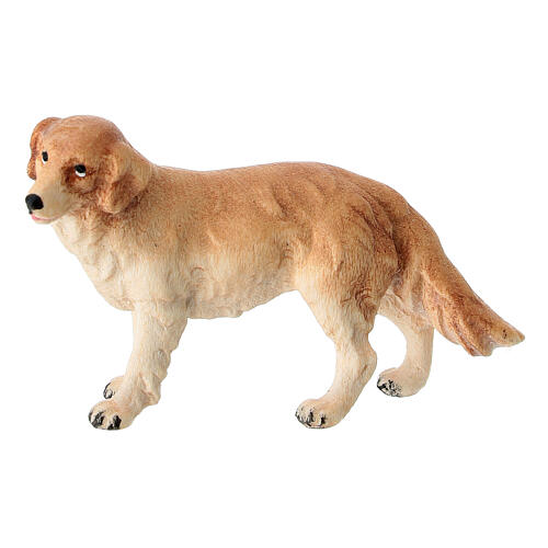 Sheepdog, painted wood figurine, 9.5 cm Mahlknecht Nativity Scene from Val Gardena 1