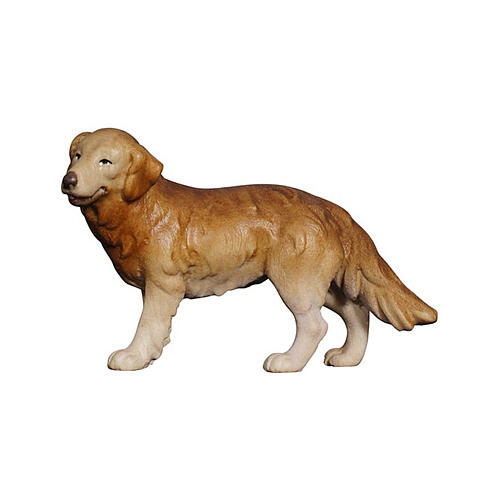 Perro pastor 9,5 cm belén Mahlknecht madera pintada Val Gardena 1