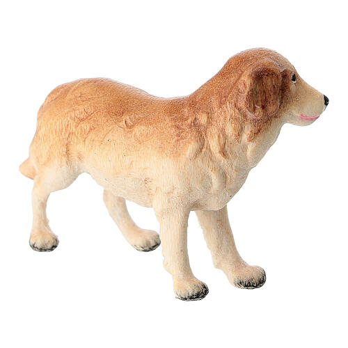 Chien berger 9,5 cm crèche Mahlknecht bois peint du Val Gardena 3