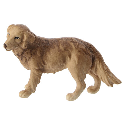 Cane pastore 12 cm legno dipinto presepe Mahlknecht Val Gardena 1