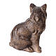 Gatto 9,5 cm presepe Mahlknecht legno dipinto Val Gardena s3
