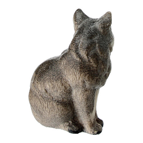 Katze, "Mahlknecht Krippe", Holz, Grödnertal, für 12 cm Krippe 3