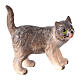 Gatto in piedi 9,5 cm presepe legno dipinto Mahlknecht Val Gardena s1