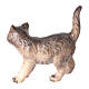 Gatto in piedi 9,5 cm presepe legno dipinto Mahlknecht Val Gardena s2