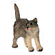 Gatto in piedi legno dipinto 12 cm presepe Mahlknecht Val Gardena s2