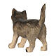 Gatto in piedi legno dipinto 12 cm presepe Mahlknecht Val Gardena s3