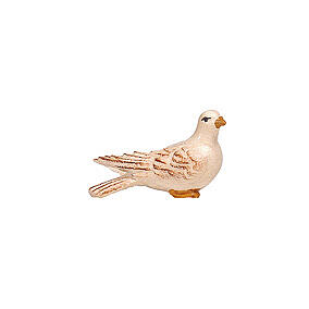 Dove, painted wood figurine, 9.5 cm Mahlknecht Nativity Scene from Val Gardena 1