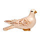 Dove, painted wood figurine, 9.5 cm Mahlknecht Nativity Scene from Val Gardena s1
