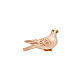 Colomba 9,5 cm presepe Mahlknecht legno dipinto Val Gardena s1