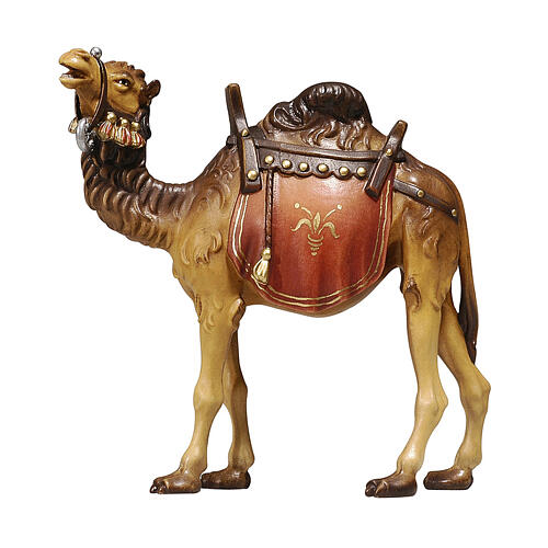 Camel, Val Gardena painted wood, 9.5 cm Mahlknecht Nativity Scene 1