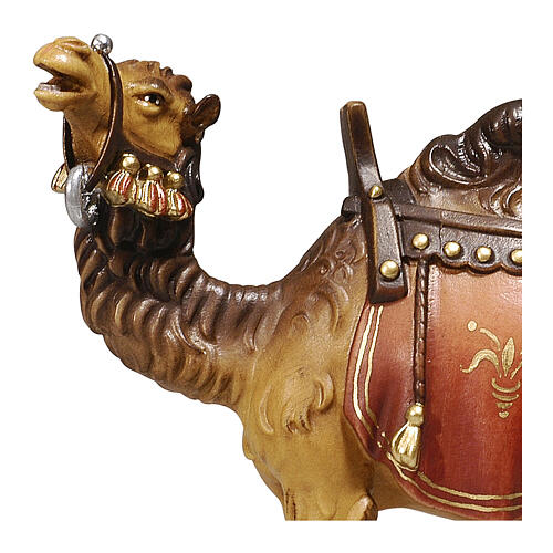 Camel, Val Gardena painted wood, 12 cm Mahlknecht Nativity Scene 2