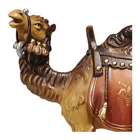 Camel 12 cm Mahlknecht nativity painted Val Gardena wood
