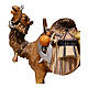 Cammello con bagagli 12 cm legno dipinto presepe Mahlknecht Val Gardena s2