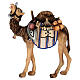 Camel with load 12 cm painted Val Gardena wood Mahlknecht nativity scene s1