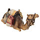 Camel lying down, Val Gardena painted wood, 12 cm Mahlknecht Nativity Scene s3